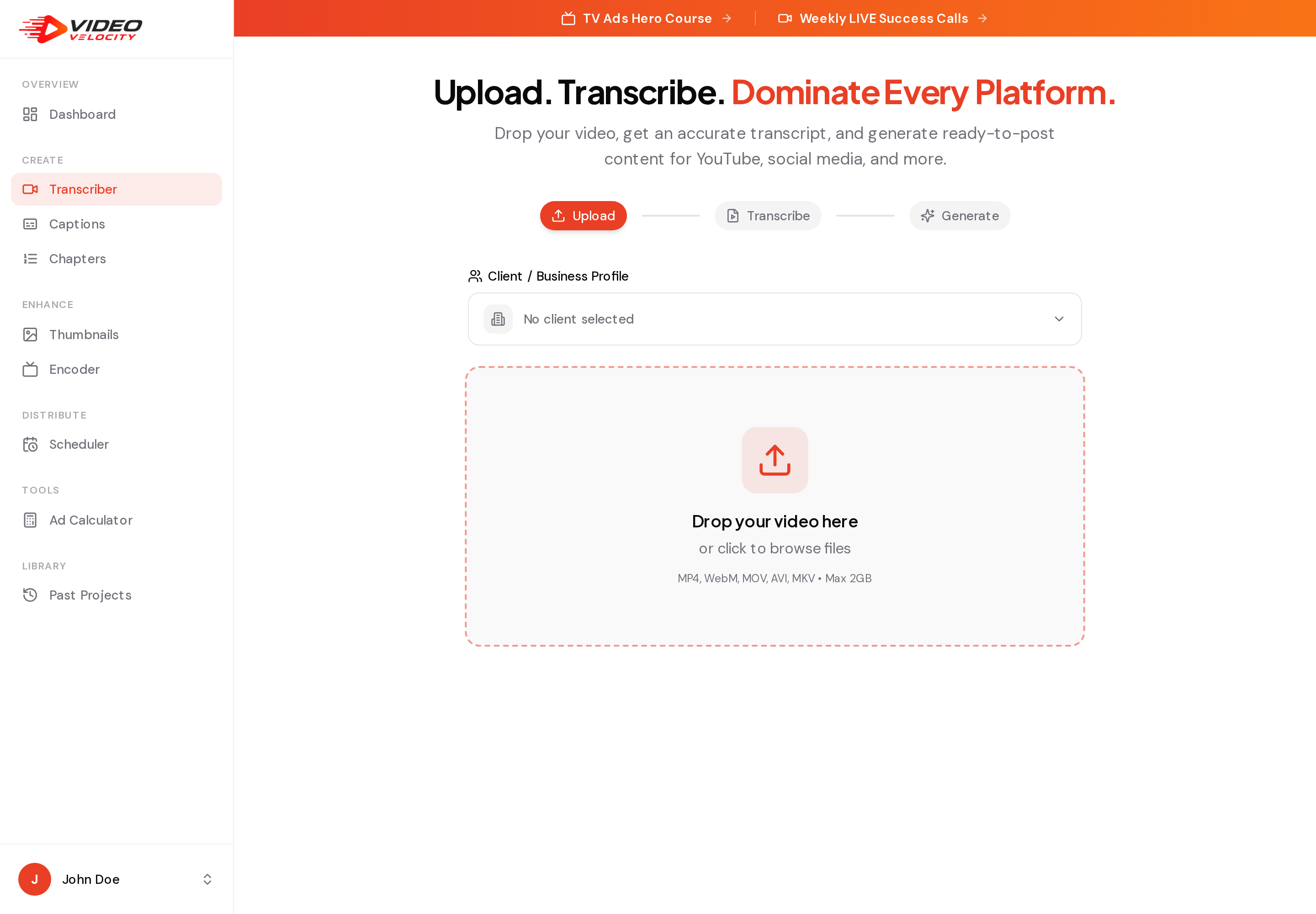 Turn every video into clean, editable text in seconds